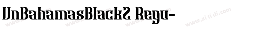 VnBahamasBlack2 Regu字体转换